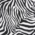 Zebra Stripes DTY Brush Poliester Kain Untuk Kemeja